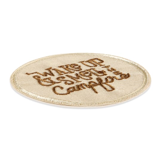 Wake Up & Smell The Campfire Embroidered Iron-On & Adhesive Patch by Make Market®
